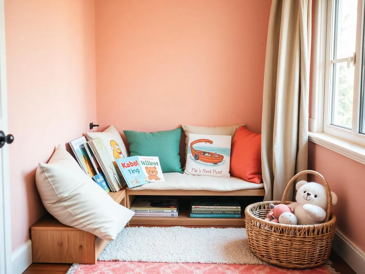 A cozy reading nook