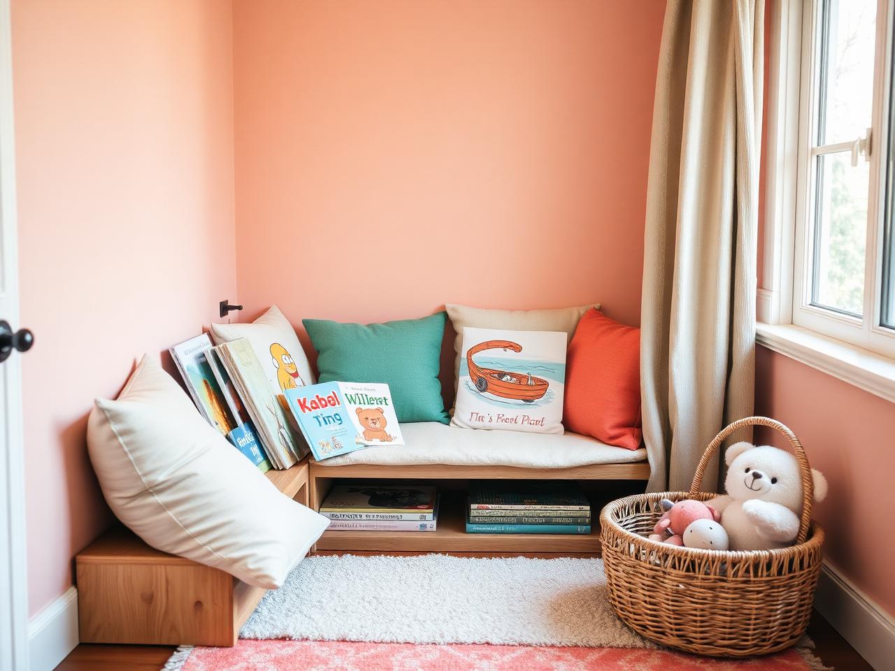 A cozy reading nook